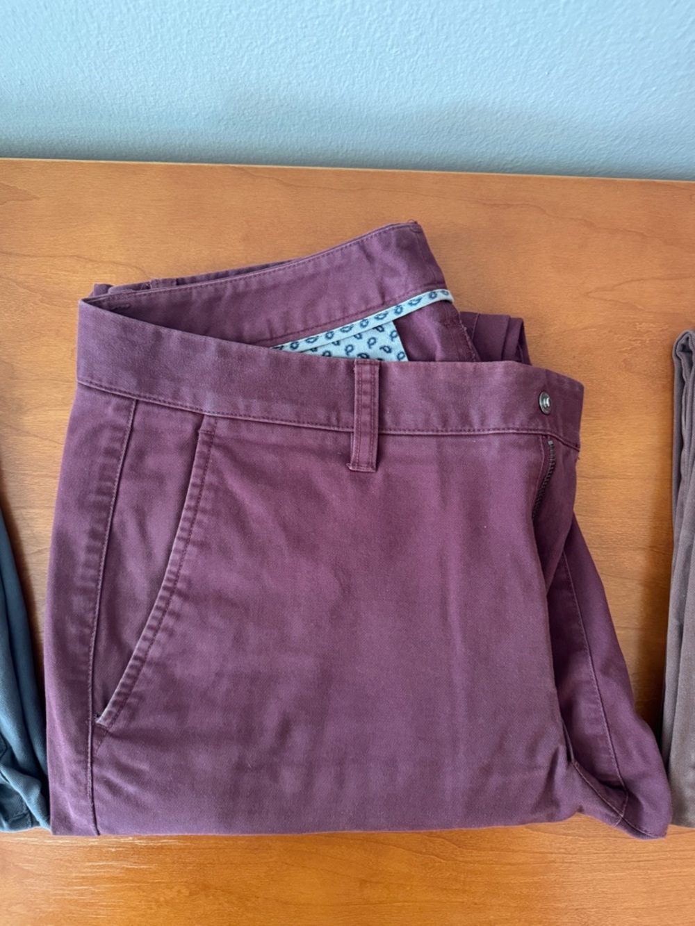 Bonobos Maroon Chinos - 31x34 Slim
